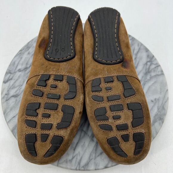 Vintage UGG Loafer Mens 8 Brown Suede Slip On Shearling Lined Slipper Shoes - Picture 9 of 12